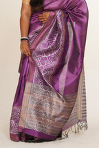 Hues Sufi Grace Saree - Purple