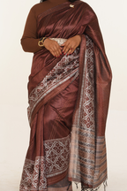 Rekha Lustrous Heritage Saree - Bronze