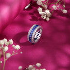 Noor Prism Raaga Diamond Ring - Blue