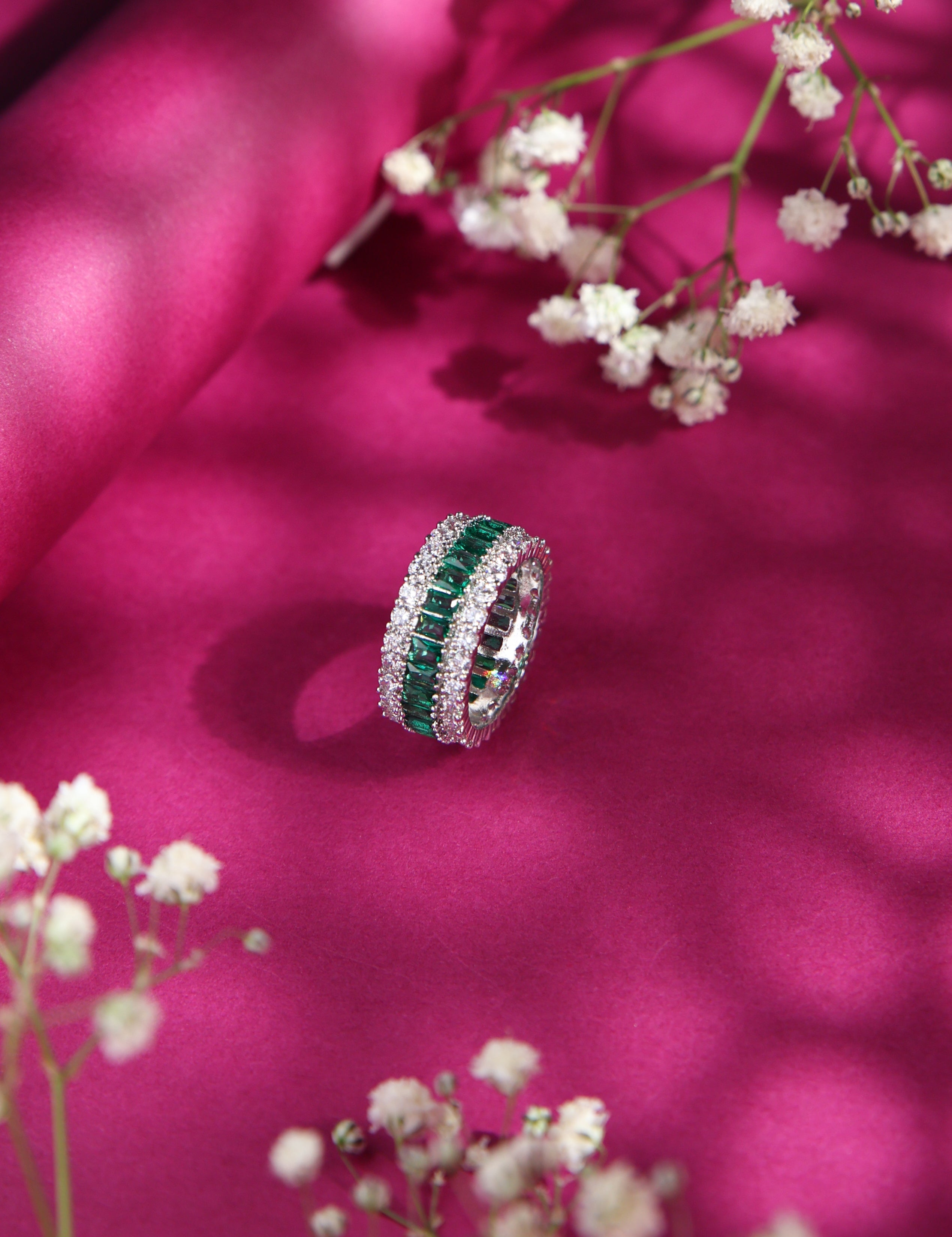 Noor Prism Raaga Diamond Ring - Green